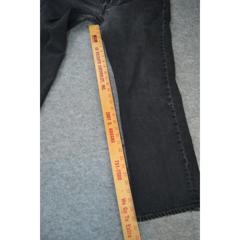 Vintage Levis 501 XX Button‎ Fly Denim 36x32 Fits 34x31 black Loose Jeans